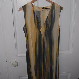 COPY - Vintage Sleeveless shift dress in yellow a…